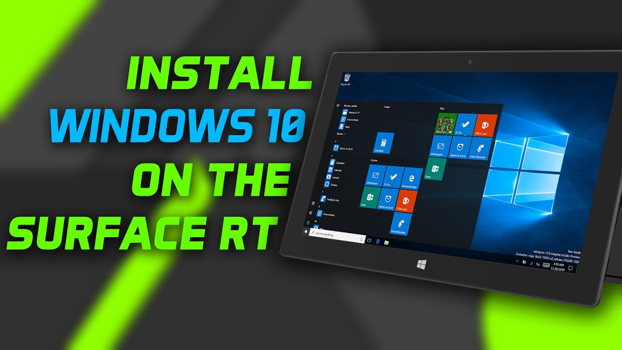 How to install Windows 10 on the Surface RT - Alexenferman